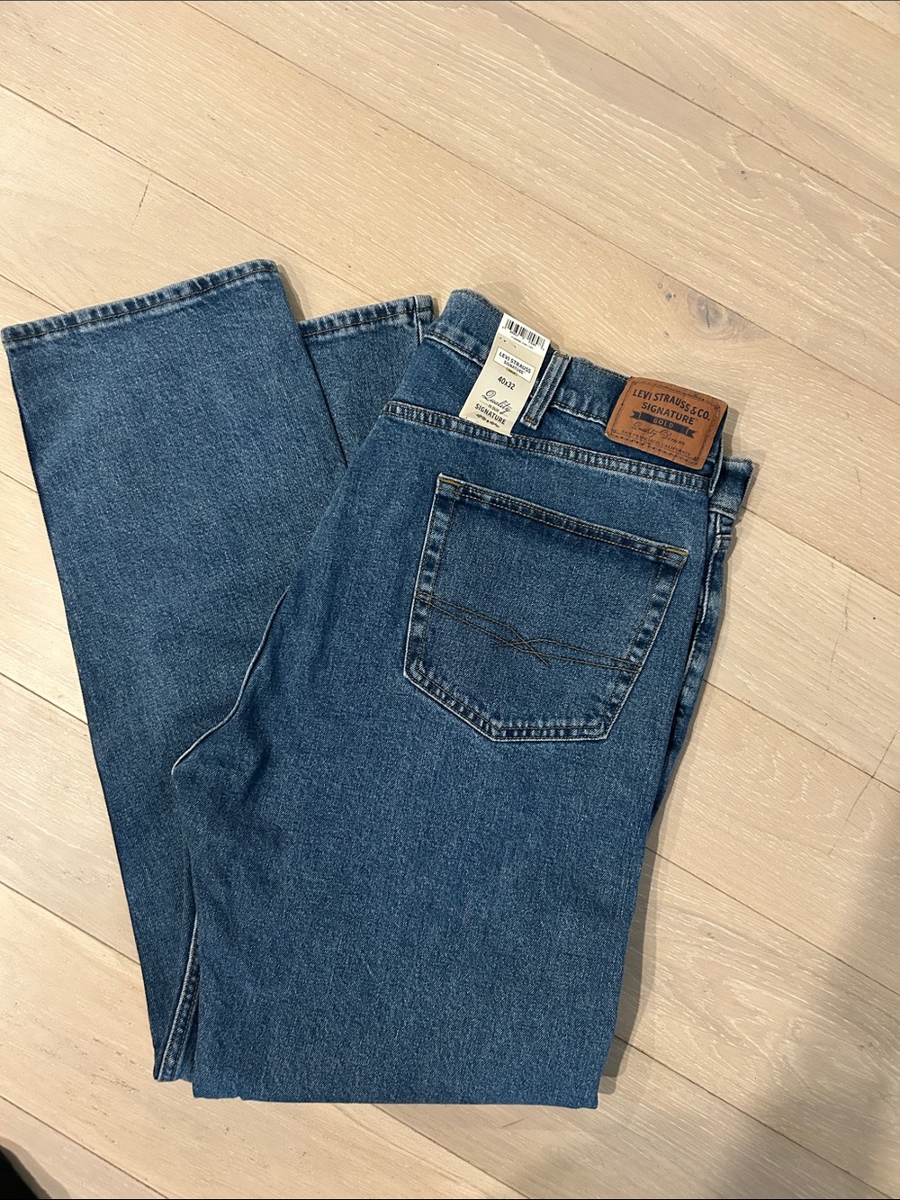 Levi's Men's Medium Blue Straight Leg Jeans